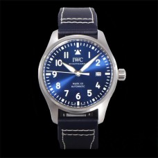 IWC Pilot Mark XX 40mm IW328203 Blue Dial Blue Leather Strap V7F A2892