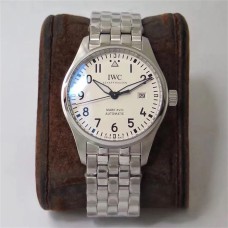 IWC Pilot Mark XVIII 40mm IW327012 White Dial SS Bracelet V7F A2892