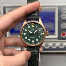 IWC Big Pilot 43mm IW329702 Bronze Green Dial Green Leather Strap M+F 8N24