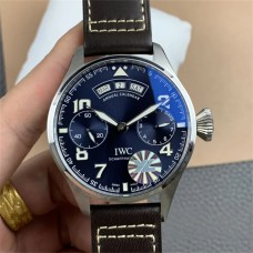 IWC Big Pilot 46mm IW502710 Blue Dial Brown Leather Strap YLF A52850