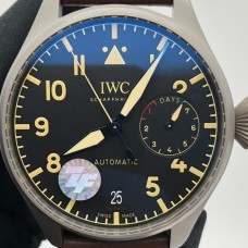 IWC Big Pilot 46mm IW501004 Titanium Black Dial Brown Leather Strap ZF A51111