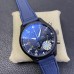 IWC Pilot Chrono TopGun 44mm IW389008 Blue Dial Blue Leather Strap YLF A7750