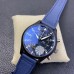 IWC Pilot Chrono TopGun 44mm IW389008 Blue Dial Blue Leather Strap YLF A7750