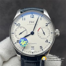 IWC Portugieser 42mm IW500107 White Dial Blue Leather Strap ZF A51011