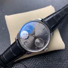 IWC Portugieser 42mm IW500703 Grey Dial Black Leather Strap ZF A51011