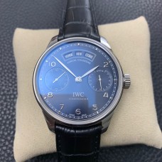 IWC Portugieser 44mm IW503502 Blue Dial Black Leather Strap ZF A52850