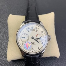 IWC Portugieser 44mm IW503501 White Dial Black Leather Strap ZF A52850