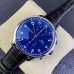 IWC Portugieser Chrono 41mm 150 Years Blue Dial Black Leather Strap ZF A7750