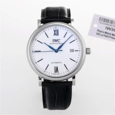 IWC Portofino 40mm 150 Years White Dial Black Leather Strap V7F A2892