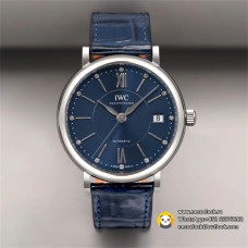IWC Portofino 37mm Ladies Blue Dial Leather Strap V7F A2892