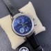 IWC Da Vinci Chrono Laureus Sport 42mm IW393402 Blue Dial Black Leather Strap ZF A7750