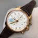 IWC Da Vinci Chrono 42mm RG White Dial Brown Leather Strap ZF A7750