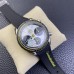 Speedmaster 40mm Racing Master White/Black Dial Black Rubber Strap HRF A7750