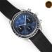 Speedmaster 40mm Racing Master Blue/Black Dial Black Rubber Strap HRF A7750