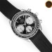 Speedmaster 40mm Racing Master Black/White Dial Black Rubber Strap HRF A7750