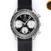 Speedmaster 40mm Racing Master Black/White Dial Black Rubber Strap HRF A7750