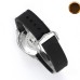 Speedmaster 40mm Racing Master Black/White Dial Black Rubber Strap HRF A7750