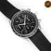 Speedmaster 40mm Racing Master Black Dial Black Rubber Strap HRF A7750