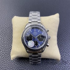 Speedmaster 40mm Racing Master Blue/Black Dial SS Bracelet HRF A7750