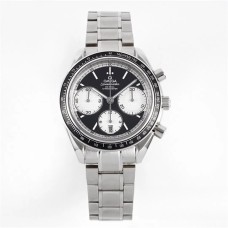 Speedmaster 40mm Racing Master Black/White Dial SS Bracelet HRF A7750