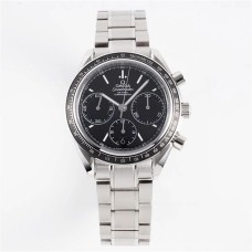 Speedmaster 40mm Racing Master Black Dial SS Bracelet HRF A7750