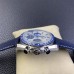Speedmaster 42mm Moonwatch Professional Silver Snoopy Award 50th Anniversary Blue Rubber Strap OSF A7750