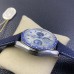 Speedmaster 42mm Moonwatch Professional Silver Snoopy Award 50th Anniversary Blue Rubber Strap OSF A7750