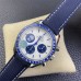 Speedmaster 42mm Moonwatch Professional Silver Snoopy Award 50th Anniversary Blue Rubber Strap OSF A7750