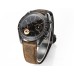 Speedmaster 44mm “Dark Side of The Moon” Real Ceramic Black Dial Brown Leather Strap N1F A7750