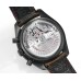 Speedmaster 44mm “Dark Side of The Moon” Real Ceramic Black Dial Brown Leather Strap N1F A7750