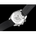 Speedmaster 40mm Racing Master White Dial Black Rubber Strap HRF A7750