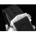 Speedmaster 40mm Racing Master White Dial Black Rubber Strap HRF A7750