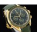 Speedmaster 42mm Moonwatch Professional YG Green Dial Green Rubber Strap RMF A7750
