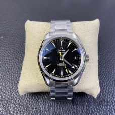Seamaster 41mm AQUA TERRA 150M Black Dial Yellow Hand SS Bracelet VSF A8500