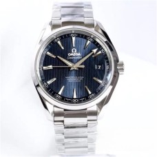 Seamaster 41mm AQUA TERRA 150M Blue Textured Dial SS Bracelet VSF A8500