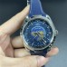 Seamaster 43mm AQUA TERRA 150M Worldtimer Blue Dial Blue Rubber Strap VSF A8938