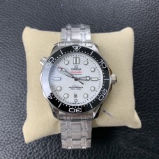 Seamaster Diver 300M 42mm Ceramic White Dial SS Bracelet VSF A8800