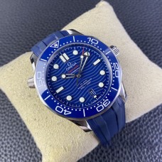 Seamaster Diver 300M 42mm Ceramic Blue Dial Blue Rubber Strap VSF A8800