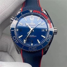 Planet Ocean 600M Olympic Pyeongchang 43.5mm Blue Dial Blue Rubber Strap VSF A8900