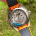 Planet Ocean 600M 43.5mm 1/4 Orange Grey Dial Black Rubber Strap VSF A890
