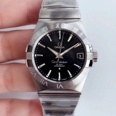 Constellation 38mm Black Dial SS Bracelet VSF A8500
