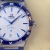 Constellation 41mm Ceramic White Dial Blue Rubber Strap VSF A8900