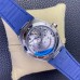 Constellation 41mm Ceramic White Dial Blue Rubber Strap VSF A8900