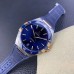 Constellation 41mm RG/SS Ceramic Blue Dial Blue Rubber Strap VSF A8900