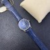 De Ville Hour Vision 41mm Blue Dial Blue Leather Strap VSF A8500