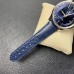 De Ville Hour Vision 41mm Blue Dial Blue Leather Strap VSF A8500