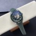 Aqua Terra 150M 43mm Worldtimer Green Rubber Strap Green Dial VSF A8938