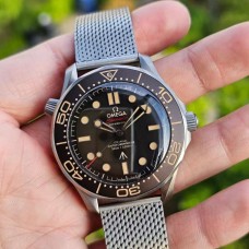 Seamaster Diver 300M “No Time To Die” 42mm NTTD Black Dial SS Mesh Bracelet VSF A8806 V6