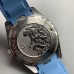 Aqua Terra 150M 43mm Worldtimer Blue Rubber Strap Blue Dial VSF A8938
