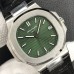 Nautilus 5711 40mm Green Dial Black Leather Strap 3KF A324SC